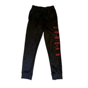 Jordan Boy's Size M (10-12) Charcoal Dark Gray DRI-FIT Graphic Jogger Sweatpants